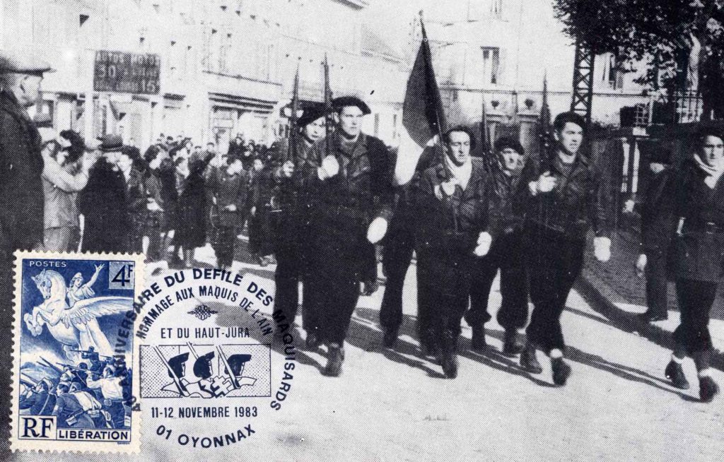 Carte postale du Défilé du 11 Novembre d'Oyonnax