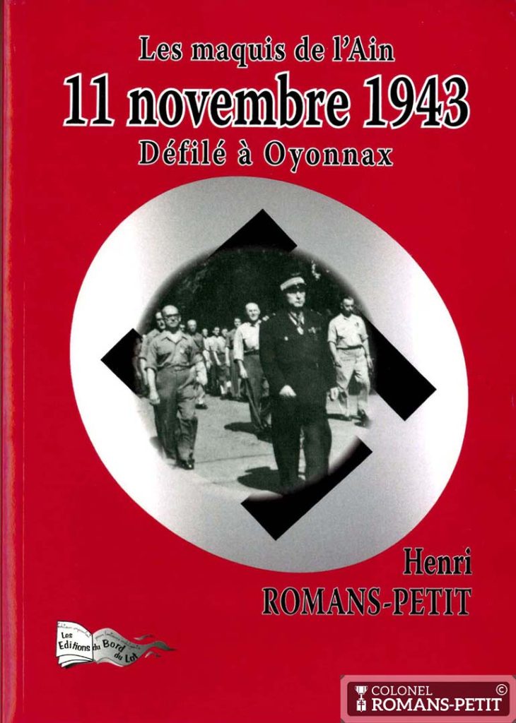 Couverture du livre "11 novembre 1943, défilé à Oyonnax" du Colonel Henri ROMANS-PETIT