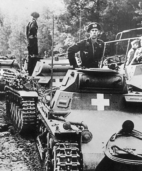 Chars blindés Panzer de la Wehrmacht